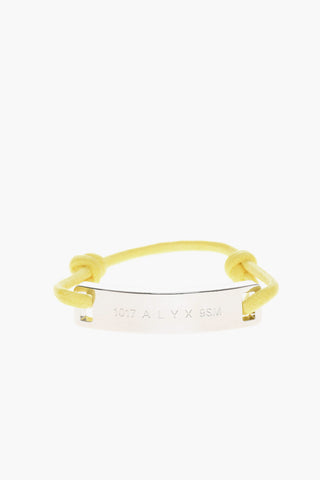 Bracciale in Corda con Applicazione Metallica con Logo