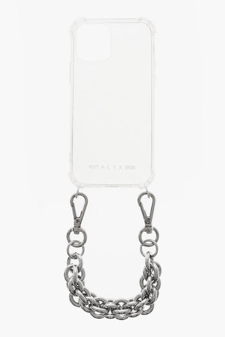 Cover Trasparente per Iphone 12 con Catena Argentata Removibile