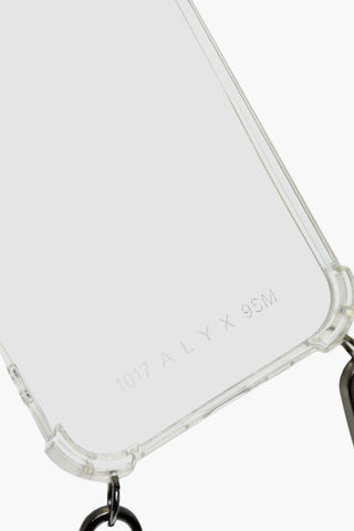 Custoda iPhone12 Trasparente con Tracolla in Pelle