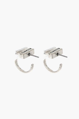 Orecchini C Hoop con Abbellimento in Strass