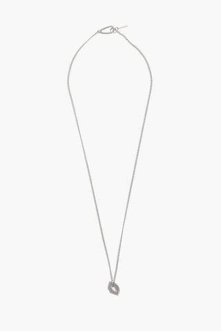 Silver Necklace with Lips Pendant