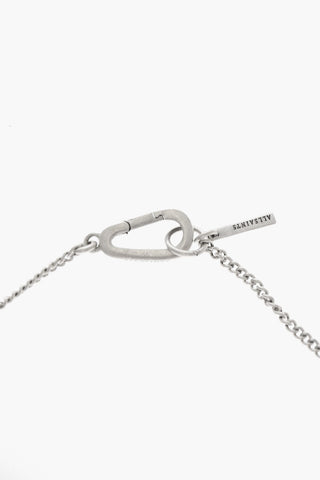 Silver Necklace with Lips Pendant