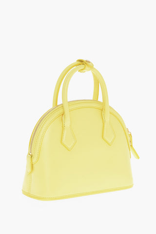Borsa a Tracolla ANNA In Pelle con Placca Logo in Metallo Color Oro