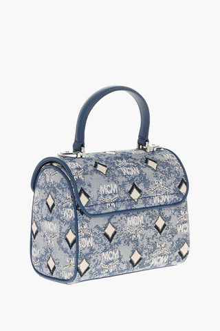 Vintage Monogram Jacquard TRACY Crossbody Bag with Laurel Lock Closure