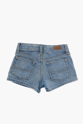 Denim Shorts with Logoed Side Band