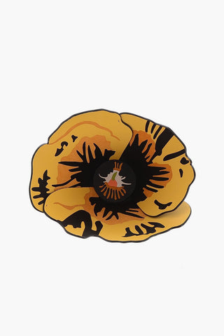 JOE BRAINARD Vaso da Fiori PANSY In Pelle Intarsiata