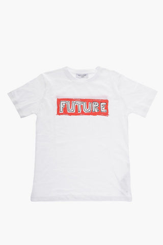 Contrasting Printed FUTURE LEGEND Crew-neck T-Shirt