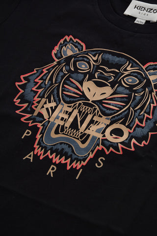 Golden Tiger Crest Printed Crew-Neck T-shirt
