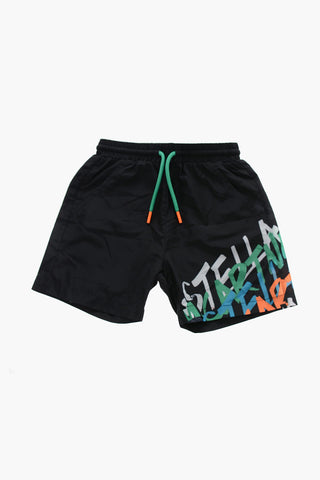 Costume Da Bagno Boxer Sport con Stampa