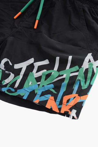 Costume Da Bagno Boxer Sport con Stampa