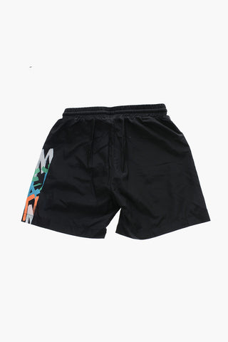 Costume Da Bagno Boxer Sport con Stampa