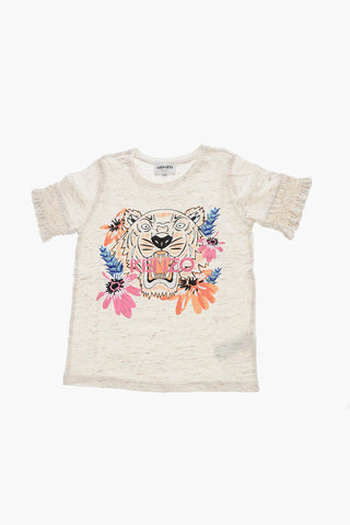 T-shirt Girocollo con Stampa Tiger Crest