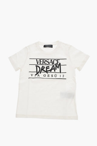 T-Shirt Girocollo Stampata sul Fronte