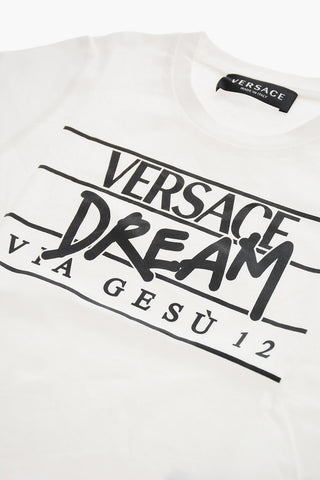 T-Shirt Girocollo Stampata sul Fronte