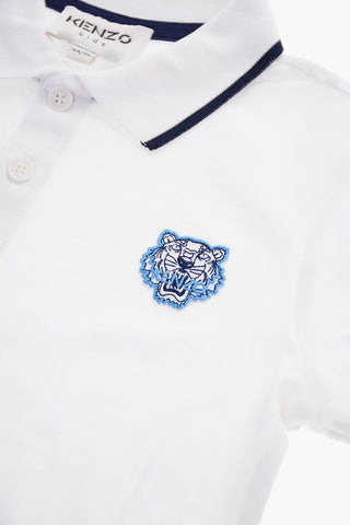 Polo in Cotone Piquè con Ricamo TIGER CREST