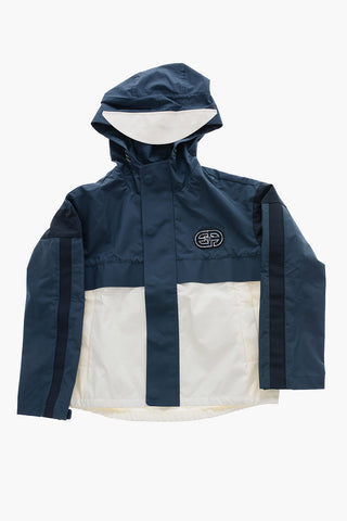 EMPORIO Hooded Windbreaker Jacket with Hidden Closure
