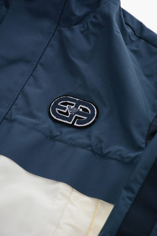 EMPORIO Hooded Windbreaker Jacket with Hidden Closure
