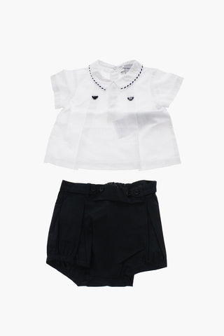 EMPORIO Cotton Shorts and Blouse Aset