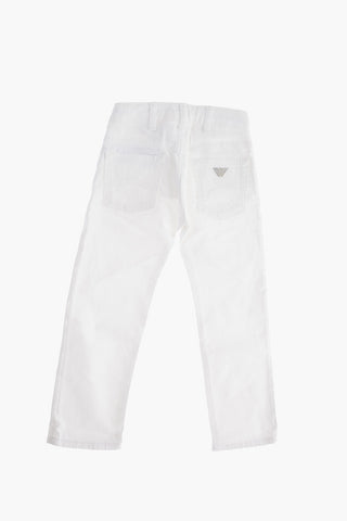 EMPORIO Jeans in Denim Stretch con Logo Argentato