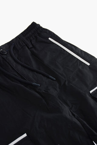 EMPORIO Pantaloni Cargo in Cotone con Elastico in Vita