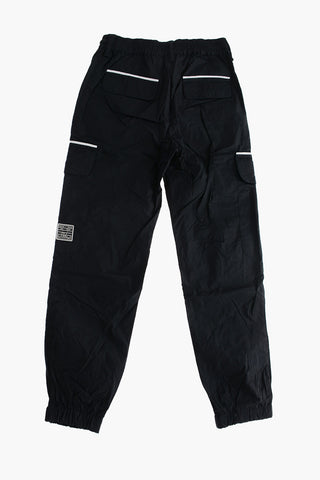 EMPORIO Pantaloni Cargo in Cotone con Elastico in Vita