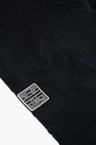 EMPORIO Pantaloni Cargo in Cotone con Elastico in Vita