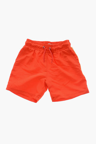 Costume da Bagno Boxer con Bande Laterali a Contrasto