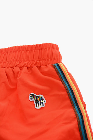 Costume da Bagno Boxer con Bande Laterali a Contrasto
