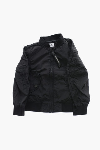 Bomber in Nylon a Tinta Unita