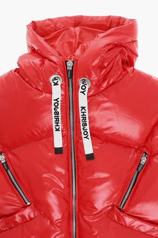 Sleeveless Puffy jacket with Logoed Laces