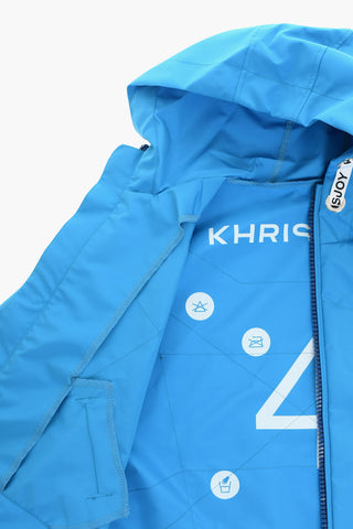 Oversized Hooded Windbreaker Jacket with Zip Detailing