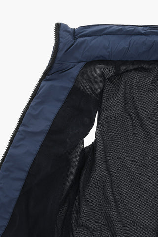 Giacca a Vento Smanicata con Logo Patch
