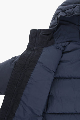 Hooded Puffer jacket with Logo Patch