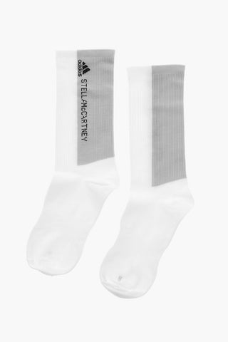STELLA MCCARTNEY Two-Tone Ribbed Socks