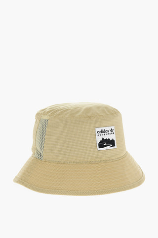  Solid Color Bucket Hat with Logo Patch