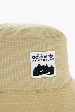 Solid Color Bucket Hat with Logo Patch