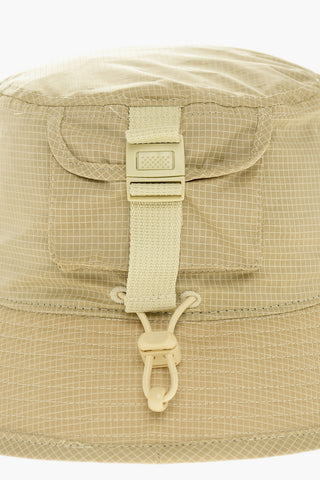  Solid Color Bucket Hat with Logo Patch