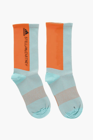 STELLA MCCARTNEY Two-Tone Ribbed Socks