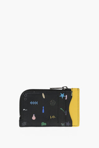 Printed Leather Card Holder