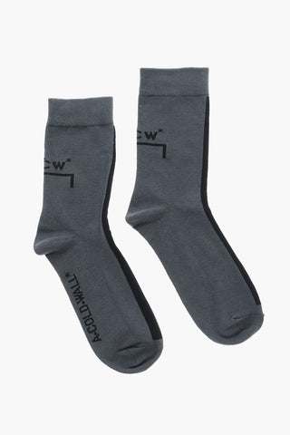 Two-Tone Cotton Stretch Socks