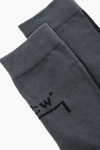 Two-Tone Cotton Stretch Socks