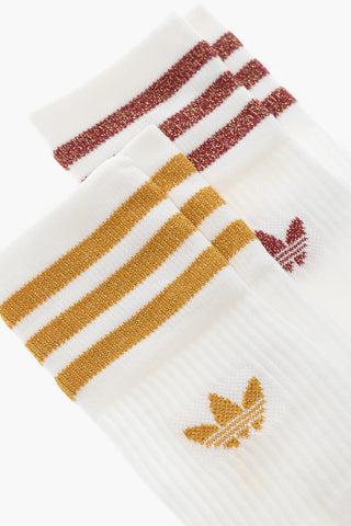 Ribbed 2 Pairs of Socks Set with Lurex Details