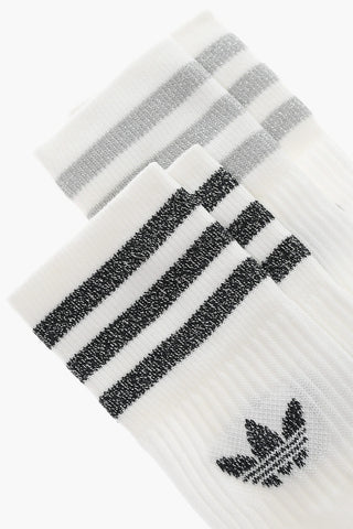 Set of 2 Pairs of Cotton Blend Socks with Lurex Details