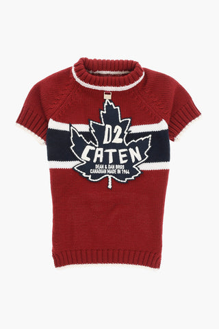 POLDO DOG COUTURE Knitted Dog Vest with Logo Embroidery