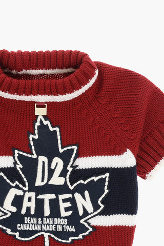 POLDO DOG COUTURE Knitted Dog Vest with Logo Embroidery