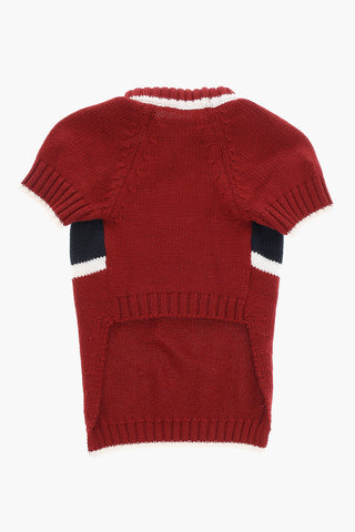 POLDO DOG COUTURE Knitted Dog Vest with Logo Embroidery