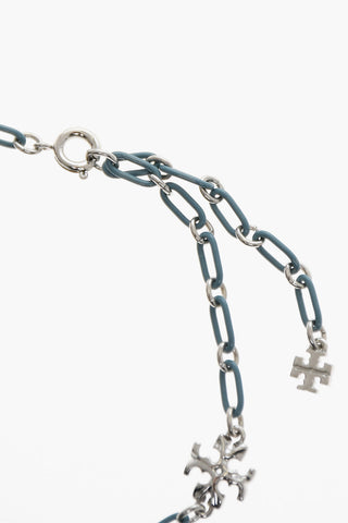 Brass ROXANNE Chain Bracelet with Logo Charm