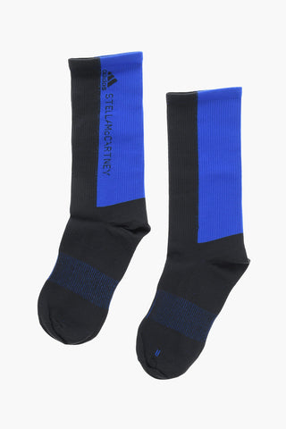 STELLA MCCARTNEY Calzini Bicolore a Costine