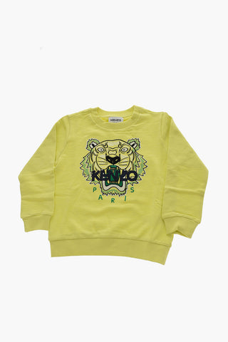 Felpa Girocollo con Ricamo Tiger Crest