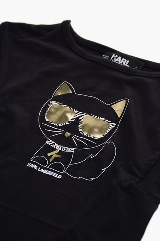 Choupette Printed Crew-neck Dress